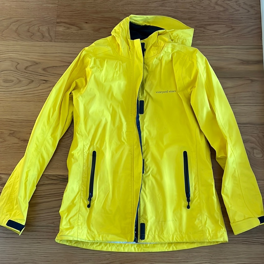 Vineyard Vines Yellow Rain Coat